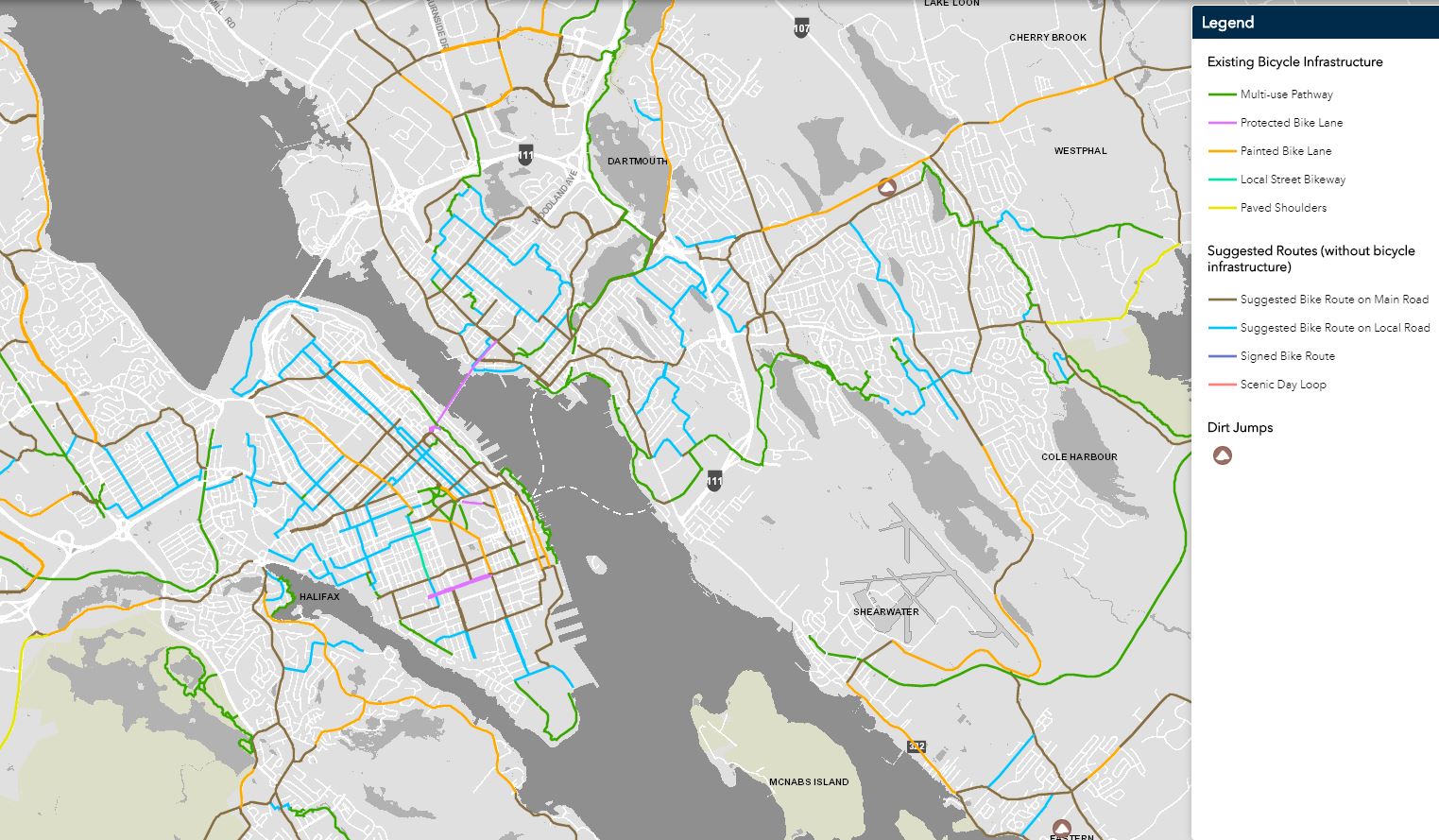 local bike routes